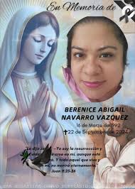 Nos unimos a la pena y acompañamos en su dolor a la familia y amigos de  BERENICE ABIGAIL NAVARRO VAZQUEZ 🕊️ San Sebastián Grupo Funerario