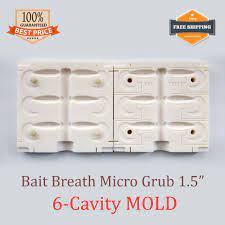 Bait Breath Micro Grub Fishing Lure Bait Twister Mold Diy Soft Plastic Fishing Lures Bait Molds Diy Fishing Lures
