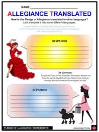 This is a great way to memorize the pledge. The Pledge Of Allegiance Facts Worksheets For Kids