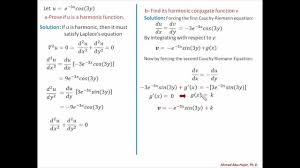 Complex Variables Math Example Of A Harmonic Function Youtube