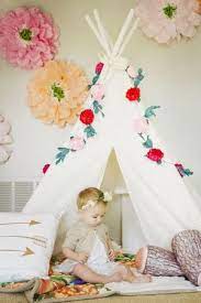 diy 木と布で作る子供が喜ぶ素敵なテント teepee ティピー の作り方とインテリア例 naver まとめ baby girl room girl nursery nursery