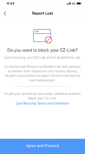 Never worry about erp fines! Card Blocking Ez Link