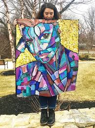 Apply tape on the back of the canvas pieces and join them temporarily. 14 Giant Canvas Ideas In 2021 Art Painting Painting Canvas Art
