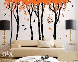 Image Result For Wall Painting Designs For Hall Vinyl Wall Tree Wall Painting Wall Paint Designs