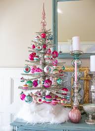 Check spelling or type a new query. Pink Christmas Tree Decorated With Vintage Shiny Brite Ornaments