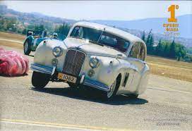 1952 Jaguar Mk Vii In Action At A Classic Tatoi Circuit Revival Monster Trucks Classic Cars Jaguar