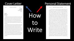 In the cover letter above, the candidate does a good job outlining how she succeeded in a leadership role previously: The Differences Between A Personal Statement A Cover Letter How To Write Youtube