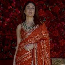 First Look: Kareena Kapoor Khan is making maximalism big again with her red  Ritu Kumar sari | Vogue India