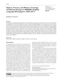 An entertaining blend of sweden's latest news headlines, politics, sport, business, and features. Pdf Claims Frames And Blame Coverage Of Climate Change In Asean S English Language Newspapers