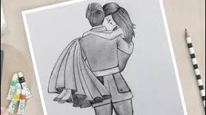 Hd wallpapers and background images. How To Draw Girl And Boy Couple By Art Sketches Romantic Couple Drawing Youtube