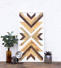 Geometric Wood Wall Art Wood Wall Art Rustic Wall Art Etsy In 2021 Wood Wall Art Custom Wall Art Rustic Wall Art