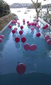 What kind of weights to anchor helium balloons in a pool. 100 1 Balloon Pool Deco Ideas In 2021 Pool Party Decorations Pool Party Pool Decor