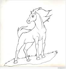 Spirit horse coloring games coloring pages. Horse Spirit 1 Coloring Pages Horse Coloring Pages Coloring Pages For Kids And Adults