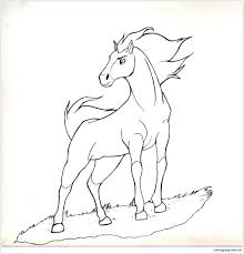 Spirit and lucky coloring page ausmalbilder pferde. Horse Spirit 1 Coloring Pages Horse Coloring Pages Coloring Pages For Kids And Adults