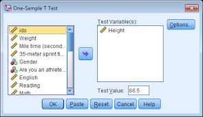 One Sample T Test Spss Tutorials Libguides At Kent State University