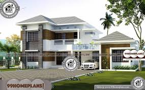 The large living space connects with dining, kitchen, and upstairs loft for an open entertaining area. Double Storey 5 Bedroom House Plans 3d Elevations Exterior Collection