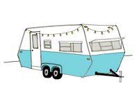 The art of travel theatrical trailer. 26 Clipart Travel Trailers Ideas Camper Art Vintage Camper Retro Campers