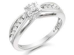 Exclusive From F Hinds This 9ct White Gold Diamond Engagement Ring 0 25ct White Gold Diamond Engagement Ring White Gold Diamond Rings White Gold Diamonds