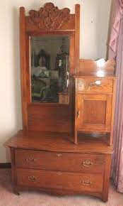 L30p Antique Oak Gentlemans Dresser With Hat Compartment Beveled Mirror Ebay Antique Oak Furniture Antique French Furniture Furniture