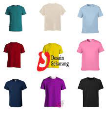 Tidak dikenakan biaya tambahan meskipun menggunakan berbagai warna! Desain Baju Kaos Polos Keren