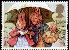 Literary Stamps Potter Beatrix 1866 1943 Beatrix Potter Illustrations Beatrix Potter Stamp