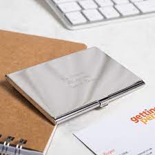 Personalized business card holder | engraved metal. Engraved Business Card Holder Gettingpersonal Co Uk