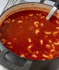 Beefy Tomato Macaroni Soup Recipe Recipe Macaroni Soup Recipes Macaroni Soup Tomato Macaroni Soup Recipe