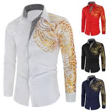 2021 Luxury Gold Black Shirt Men New Slim Fit Long Sleeve Camisa Masculina Gold Black Chemise Homme Social Men Club Prom Shirt From Beenling 22 74 Dhgate Com