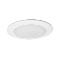 Elco el76230c 6 super sloped ceiling led reflector inserts, 18w,3000k, 1150 lm,clear elco el76327w 6 super sloped ceiling led baffle inserts , 15w,2700k, 1050 lm,white regular price: Nicor Nicor 4 In White Recessed Albalite Shower Trim 19509wh The Home Depot Recessed Lighting Kits Recessed Lighting Trim Recessed Lighting