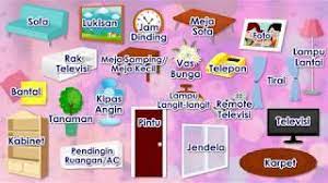 Seperti sendok, garpu, piring, mangkuk hingga gelas. Belajar Bahasa Indonesia Nama Benda Dalam Pada Ruang Tamu Belajardarirumah Dirumahaja Youtube