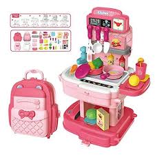3pcs kids kitchen set role play dress set for decorating party painting. Big Size Portable Suitcase Shape Musical Kitchen Set Toy At Rs 900 Piece Katargam Surat Id 22749702962