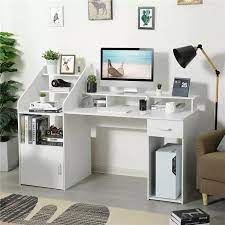 What is the best home office desk? Modern 64 5 Home Office Large Computer Desk Studying Writing Desk W Drawer Storage Shelves Cabinet Laptop Desks Aliexpress