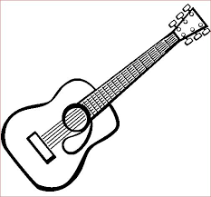 12 ordinaire coloriage guitare images en 2021 instrument de musique ours polaire