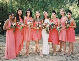 Pin By 100 Layer Cake On Bridesmaids Coral Bridesmaid Dresses Bridesmaid Bridesmaid Dresses Boho