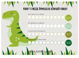 Personalised Dinosaur Chore Chart Instant Download Reward