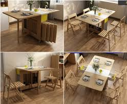 Shozafia 5 Pcs Fully Assembled Foldable Kitchen Table Set Rolling Wood Dinin Muebles De Cocina Esquineros Diseno Muebles De Cocina Muebles Para Casas Pequenas