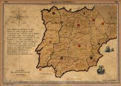 Black Bone Forest Treasure Map All Locations Iberian Peninsula 1705 Historical Maps Iberian Peninsula Map