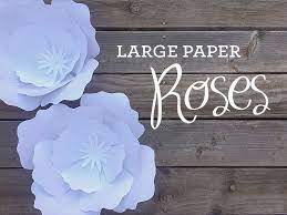 Previous 43 free pay stub template download. How To Make Giant Paper Roses Plus A Free Petal Template