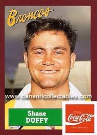 1989 Coca-Cola and Sunday Mail Broncos Card, Grant Rix, Profile Card