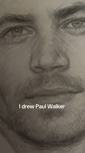 I drew Paul Walker #fastandfurious #fastandfuriousedit #paulwalker #fy...