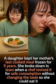 For five years, a woman in Japan kept her late mother's last home-cooked  meal tucked away in the freezer—a fragile attempt to hold