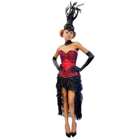 Beautiful Red Lady Burlesque Adult Costume – AbracadabraNYC