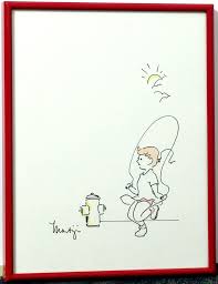 There are many different drawing papers available for creating pen and ink artwork. Framed Vtg Pen And Ink Drawing Girl Jumping Rope