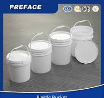 5L 10L 20L 30L 50L Open-Top Custom Color PP Plastic Barrels Drum Square  Bucket Pail