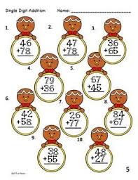 As you scroll down, you will see many worksheets for add on multiples of tens, adding. Christmas Touch Math Worksheets Double Digit Addition With Regrouping Kerst