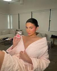 Kylie Jenner nearly spills out of her robe as she goes topless in a new  sexy photo for blush line | The US Sun