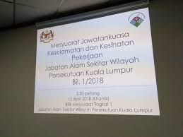 Keselamatan dan kesihatan pekerjaan (jawatankuasa keselamatan dan kesihatan) peraturan 1996 •mula berkuat kuasa pada 1 januari 1997 •hendaklah dikuatkuasakan untuk setiap jawatankuasa keselamatan dan kesihatan yang ditubuhkan di bawah seksyen 30 akkp 1994. Mesyuarat Jawatankuasa Keselamatan Dan Kesihatan Pekerjaan Jaswpkl Bil 1 2018 Pada 12 April 2018 Di Bilik Mesyuarat Jas Wpkl Enviro Museum