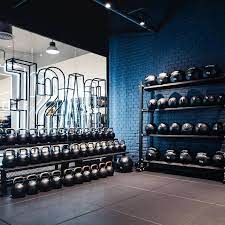 Neoflex Premium Gym Tiles For The Latest Base Bangkok Club - Base Amarin - In Thailand Basebangkok Gym Interior Gym Lighting Gym Decor