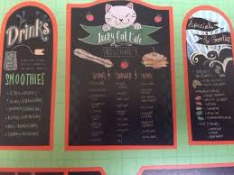 The black cat café 42 berkley road, devon pa theblackcatcafedevon.org ⠀ #blackcatcafe please nominate the black cat café in the category of your choice! Take A Brief Look To The Menu Of The Lucky Cat Cafe Cat Cafe Big Hero Big Hero 6