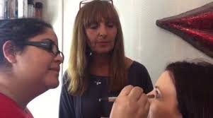 Film Makeup Artist Jane Fairman Maier is teaching Peruvian student Ale at  Muse today. Jane has worked with Brad Pitt